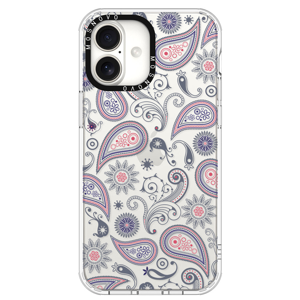 Paisley Phone Case - iPhone 16 Plus Case - MOSNOVO