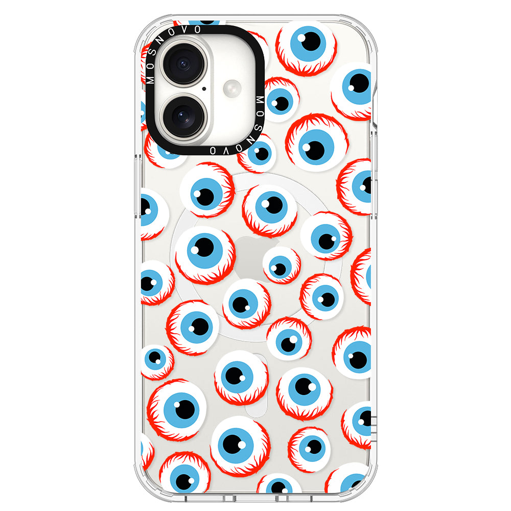 Scary Eyeball Phone Case - iPhone 16 Plus Case - MOSNOVO