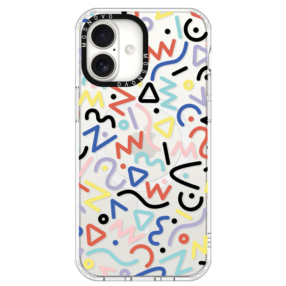 Doodle Art Phone Case - iPhone 16 Plus Case - MOSNOVO