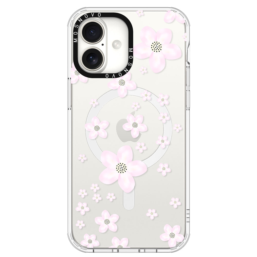 Pink Cherry Blossom Phone Case - iPhone 16 Plus Case - MOSNOVO