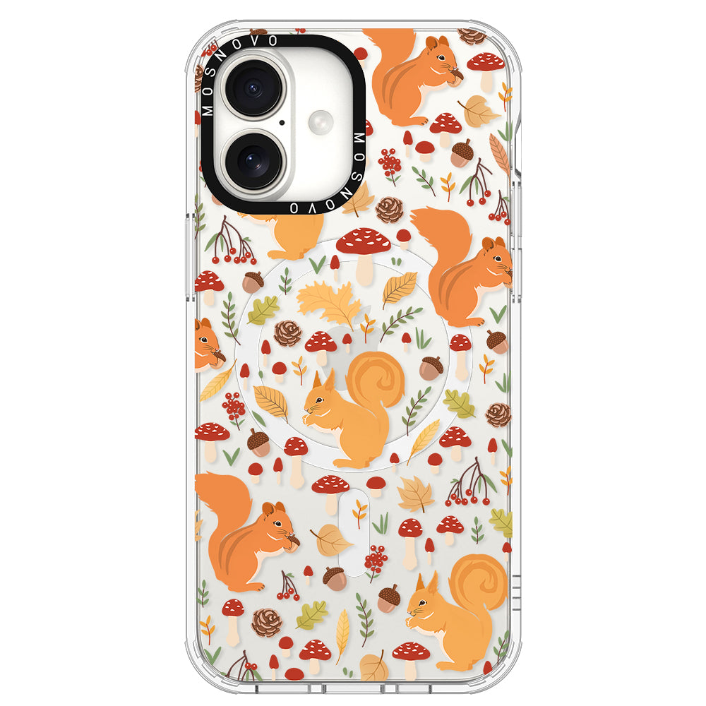 Autumn Squirrel Phone Case - iPhone 16 Plus Case - MOSNOVO