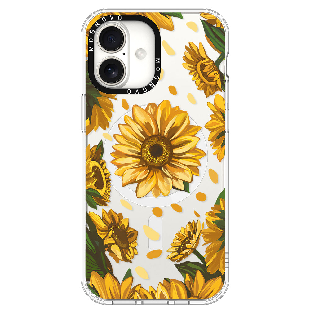 Sunflower Garden Phone Case - iPhone 16 Plus Case - MOSNOVO