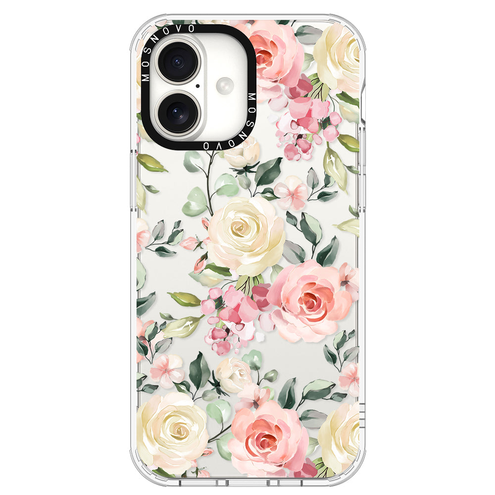 Watercolor Flower Floral Phone Case - iPhone 16 Plus Case - MOSNOVO