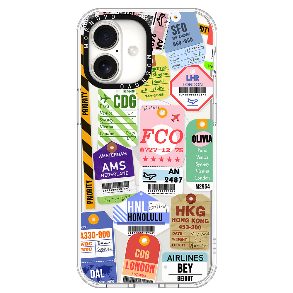 Ticket Label Phone Case - iPhone 16 Plus Case - MOSNOVO