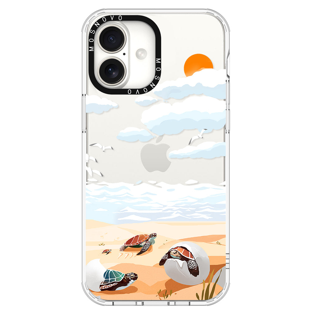 Baby Tortoise Phone Case - iPhone 16 Plus Case - MOSNOVO