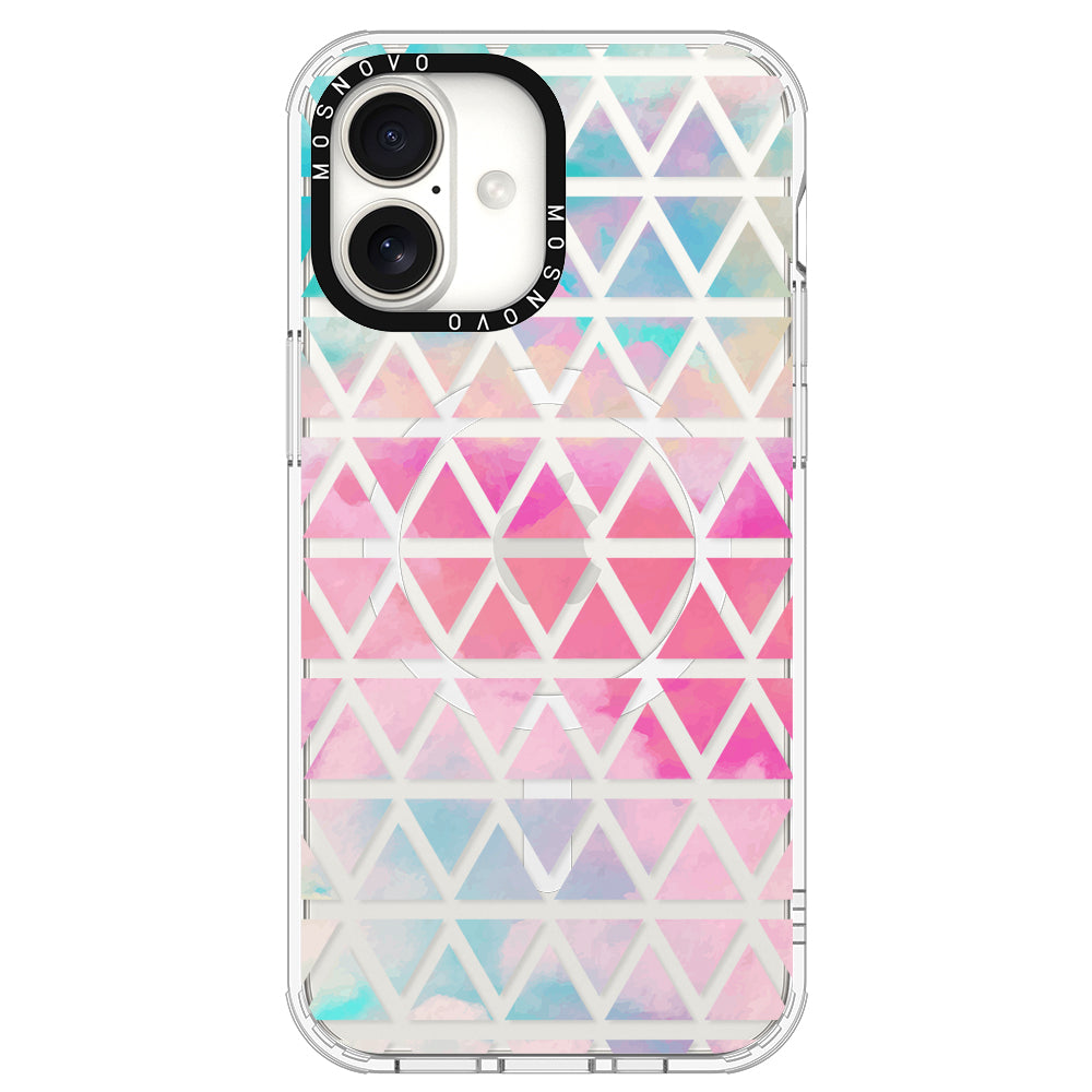 Gradient Triangles Phone Case - iPhone 16 Plus Case - MOSNOVO