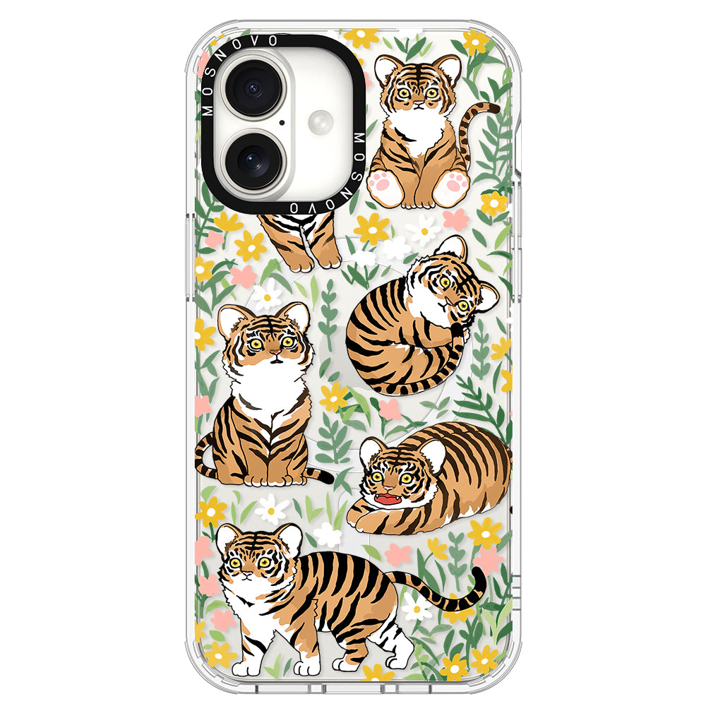 Cute Tiger Phone Case - iPhone 16 Plus Case - MOSNOVO