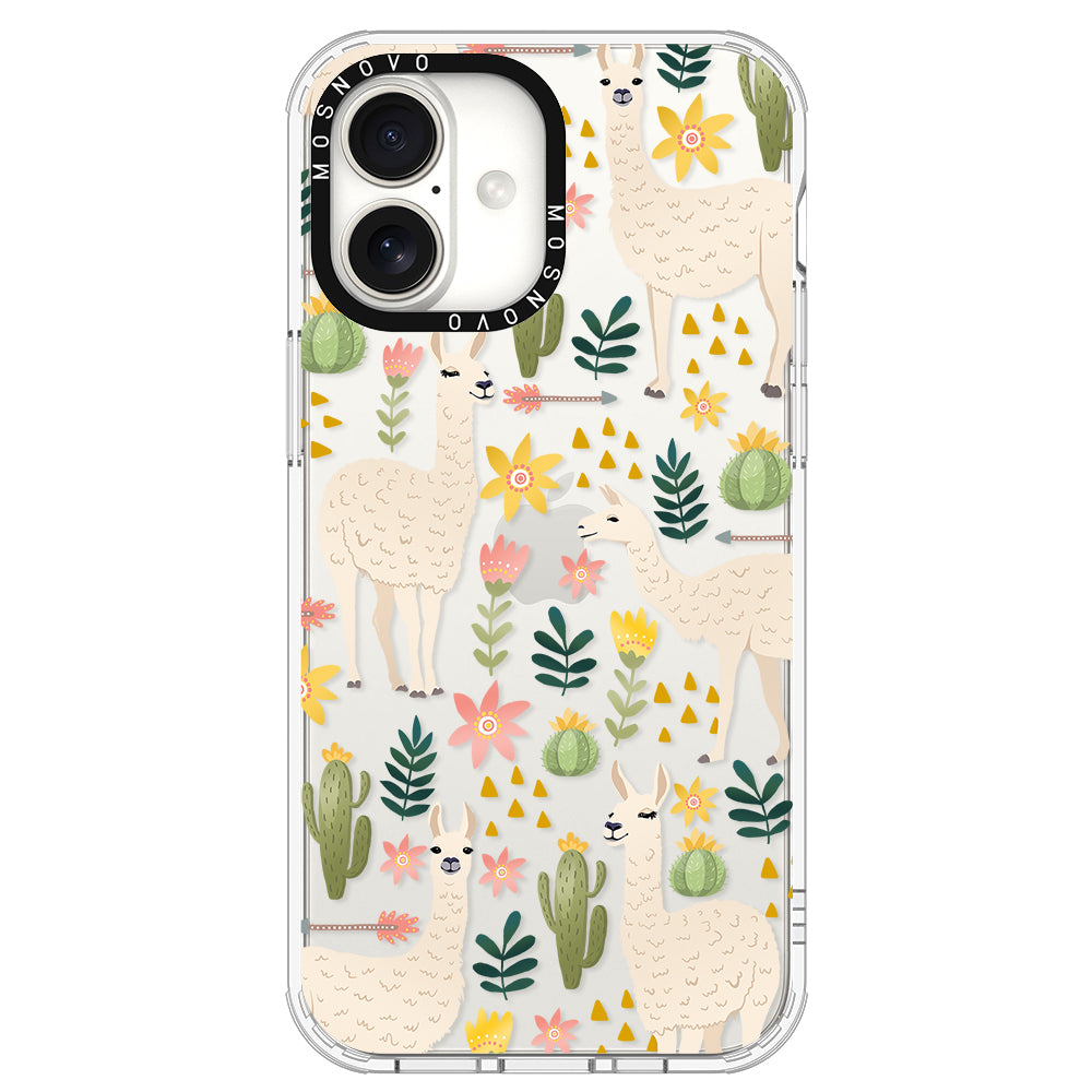 Desert Llama Phone Case - iPhone 16 Plus Case - MOSNOVO