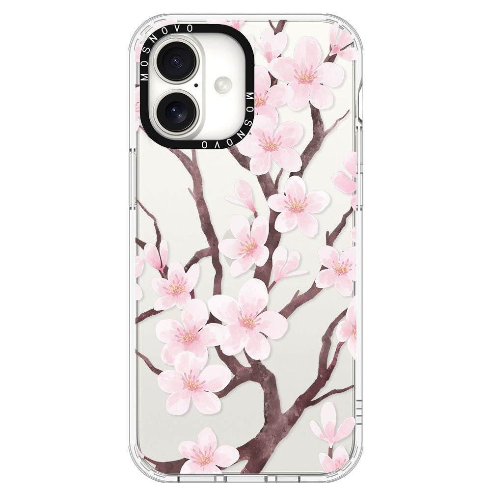 Cherry Blossom Flower Phone Case - iPhone 16 Plus Case - MOSNOVO