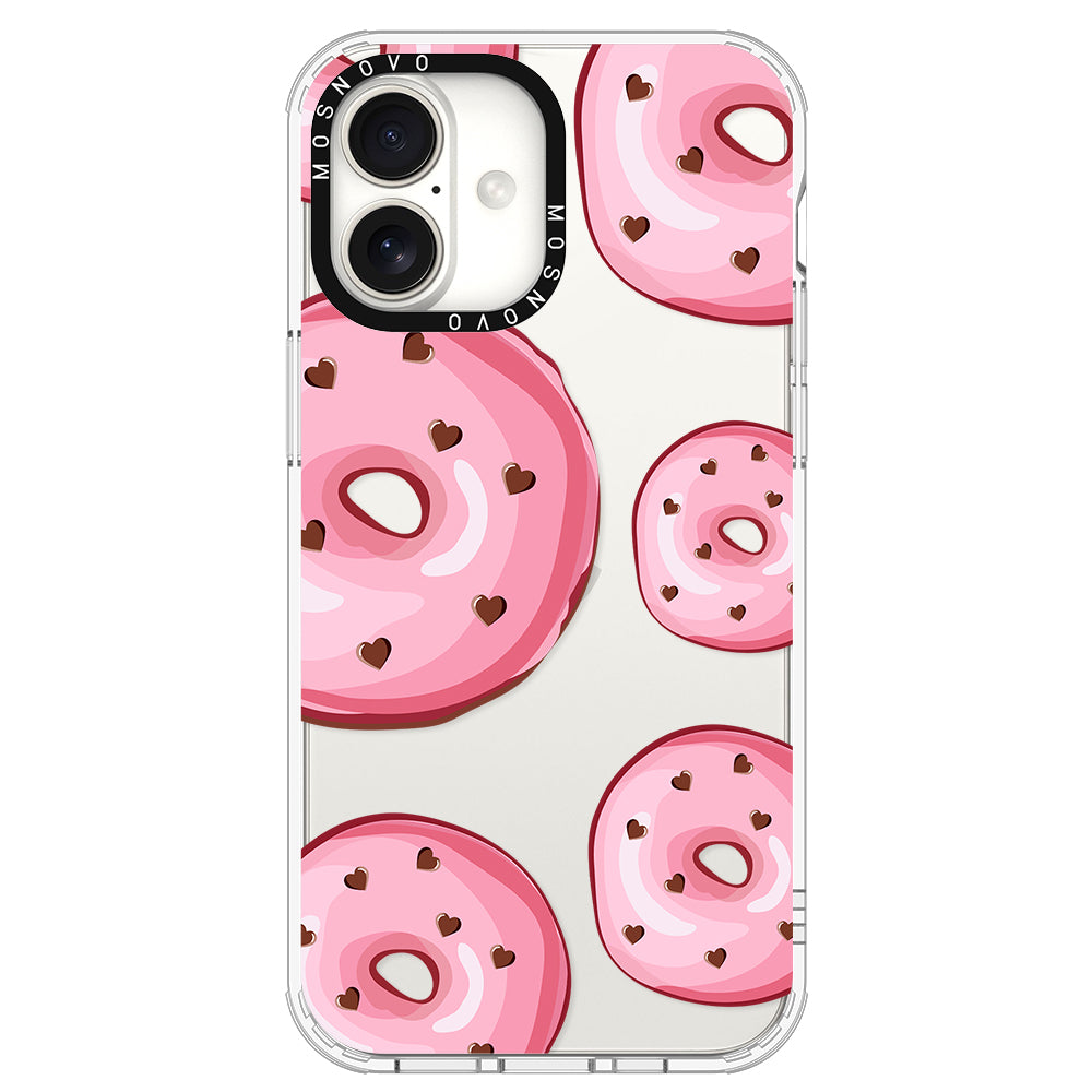 Pink Donuts Phone Case - iPhone 16 Plus Case - MOSNOVO