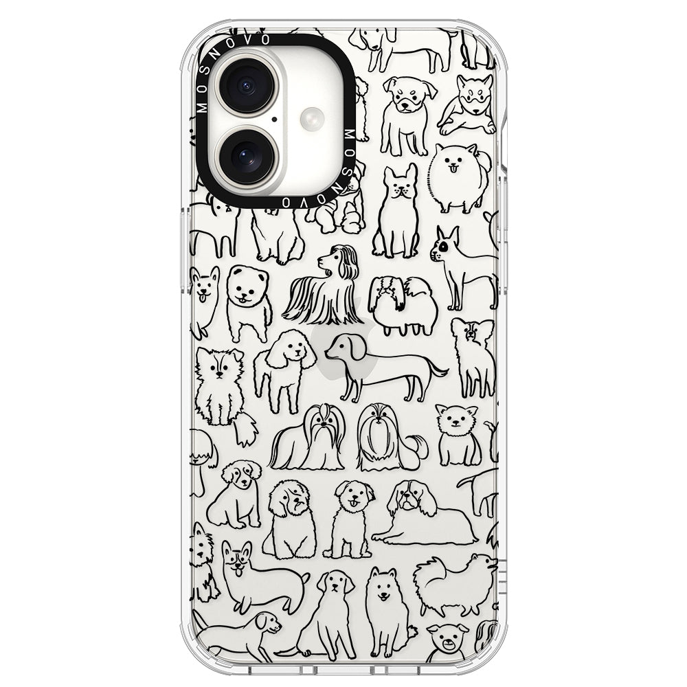 Dogs Phone Case - iPhone 16 Plus Case - MOSNOVO