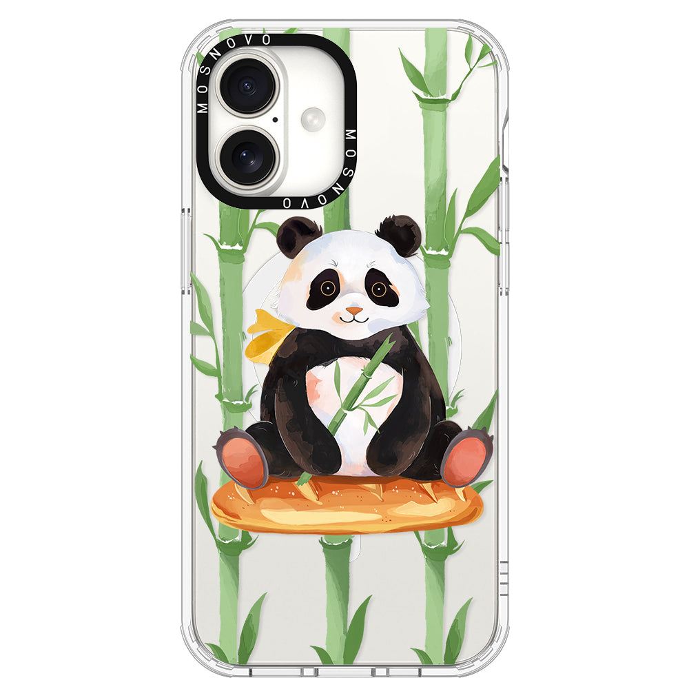 Bamboo Panda Phone Case - iPhone 16 Plus Case - MOSNOVO