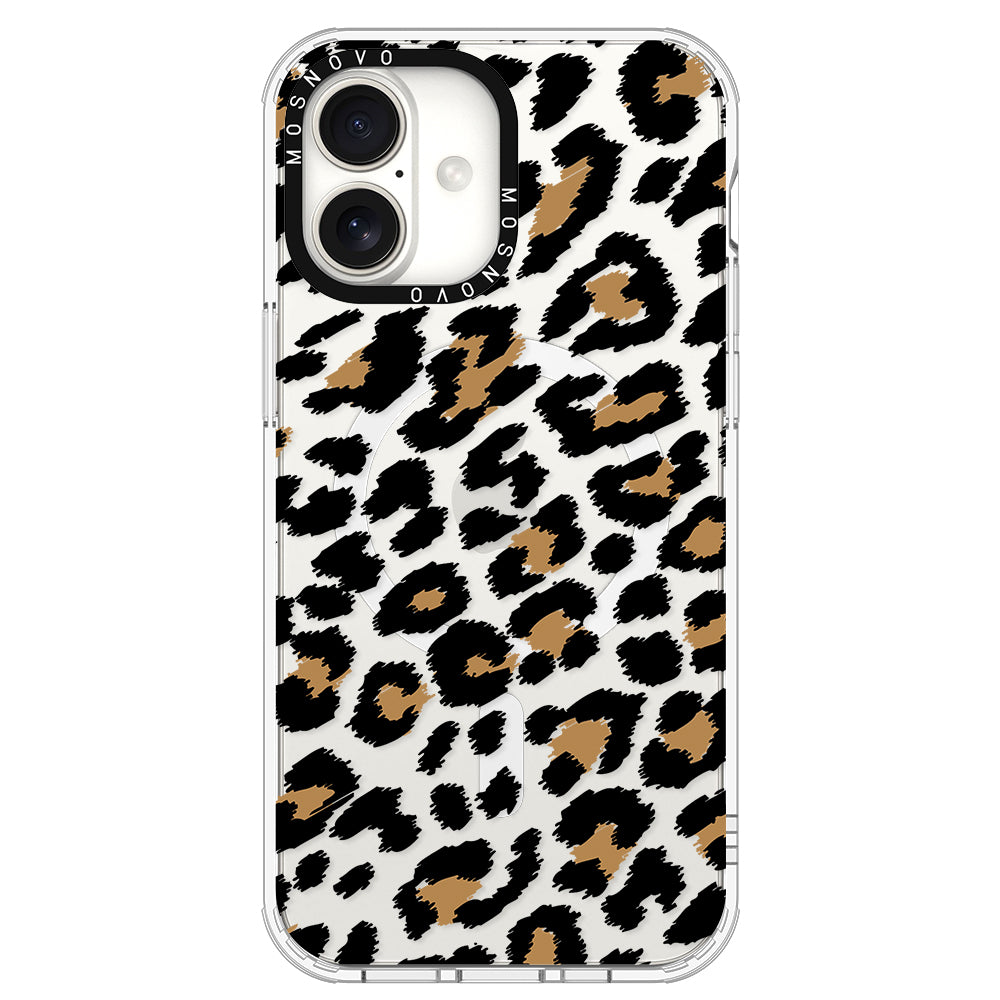 Leopard Print Phone Case - iPhone 16 Plus Case - MOSNOVO