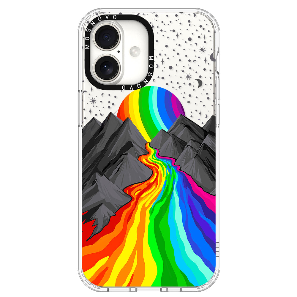 Rainbow Landscape Phone Case - iPhone 16 Plus Case - MOSNOVO