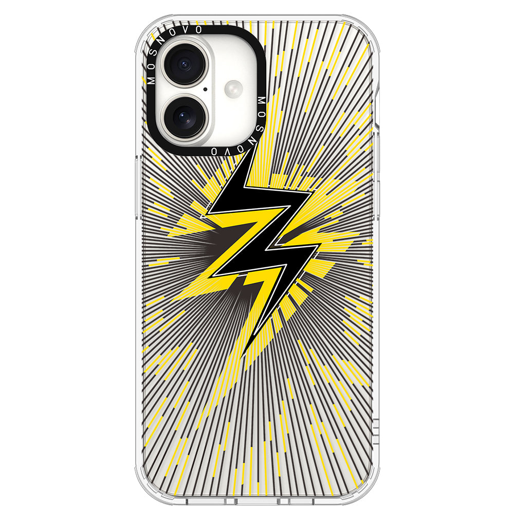 Lightning Bolt Phone Case - iPhone 16 Plus Case - MOSNOVO