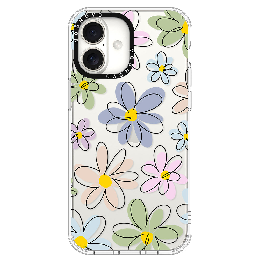 Linear Blooms Phone Case - iPhone 16 Case