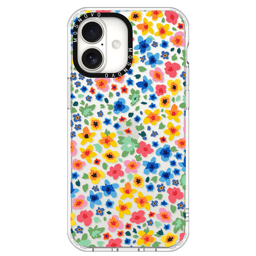 Lovely Floral Flower Phone Case - iPhone 16 Plus Case - MOSNOVO