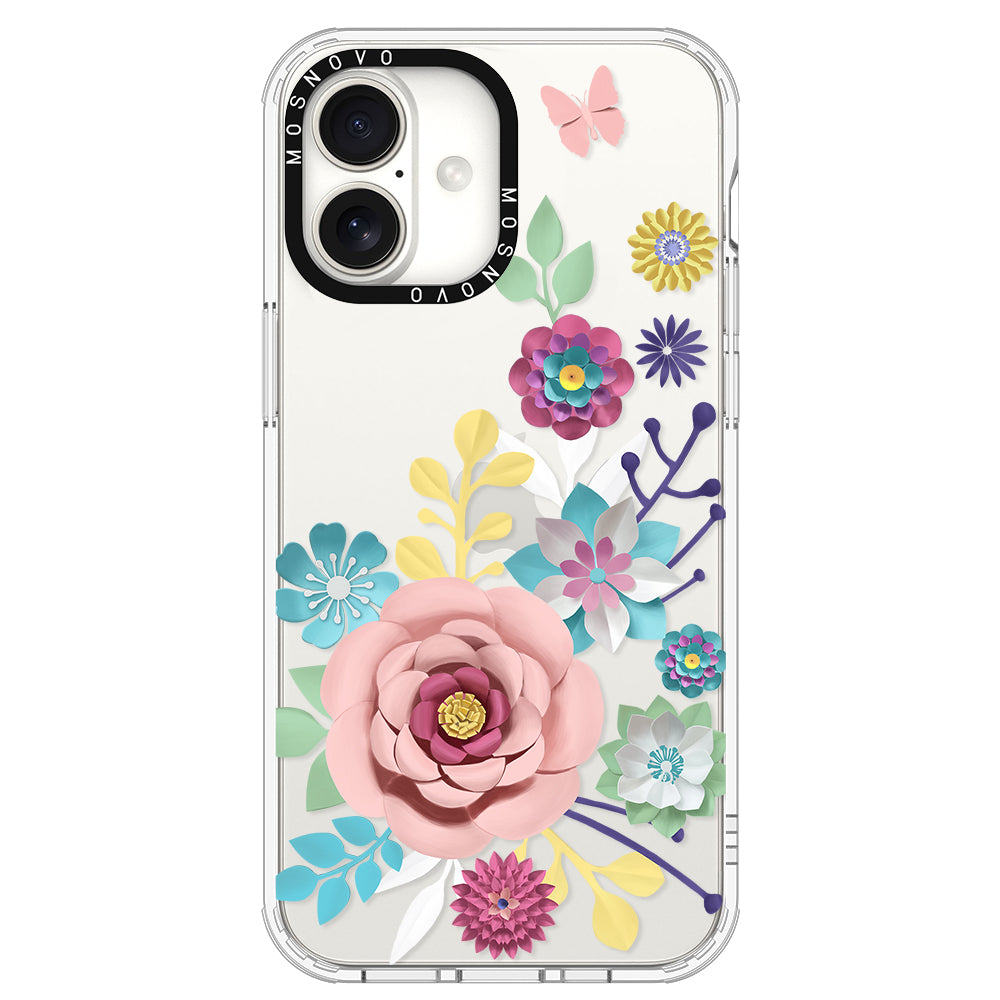 3D Floral Phone Case - iPhone 16 Plus Case - MOSNOVO