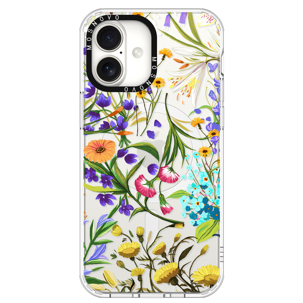 Summer Flower Holidays Phone Case - iPhone 16 Plus Case - MOSNOVO