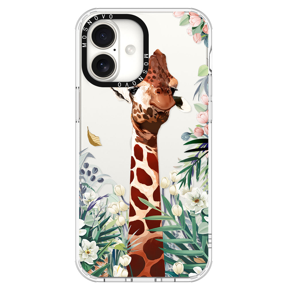 Giraffe In The Garden Phone Case - iPhone 16 Plus Case - MOSNOVO