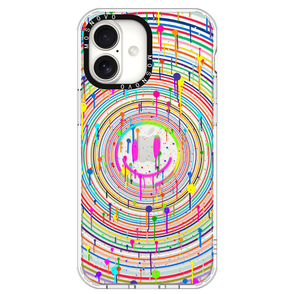 Dripping Smile Art Phone Case - iPhone 16 Case - MOSNOVO