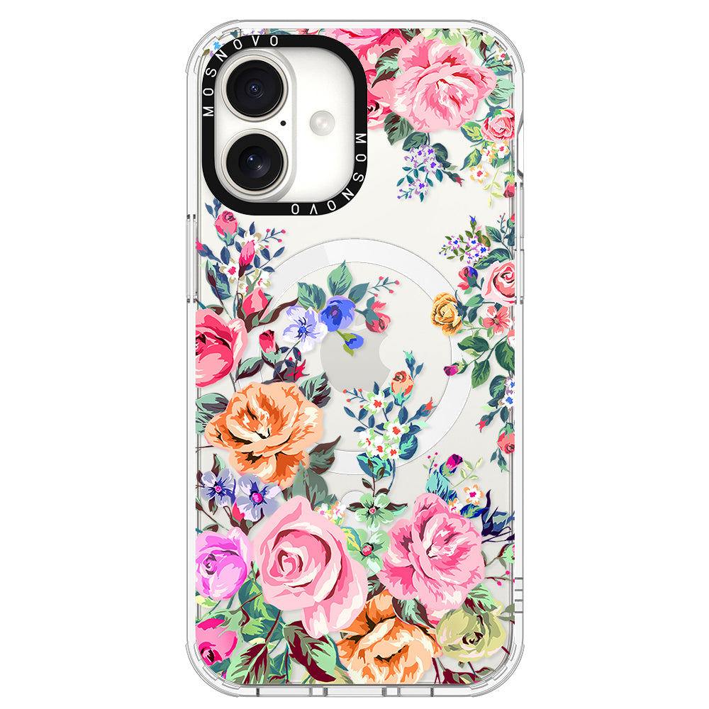 Flower Garden Phone Case - iPhone 16 Plus Case - MOSNOVO