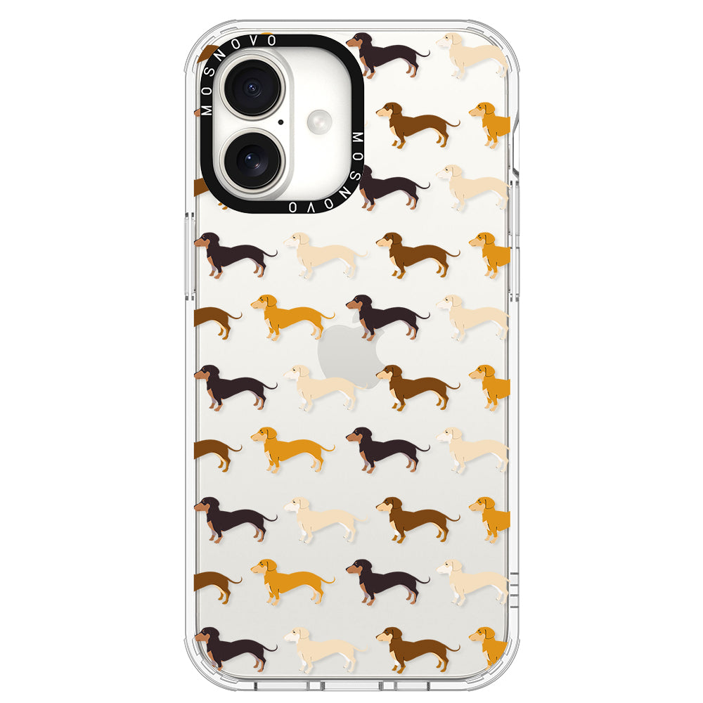 Cute Dachshund Phone Case - iPhone 16 Plus Case - MOSNOVO