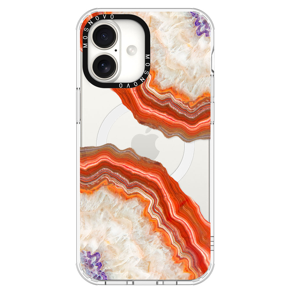 Agate Red Phone Case - iPhone 16 Plus Case - MOSNOVO