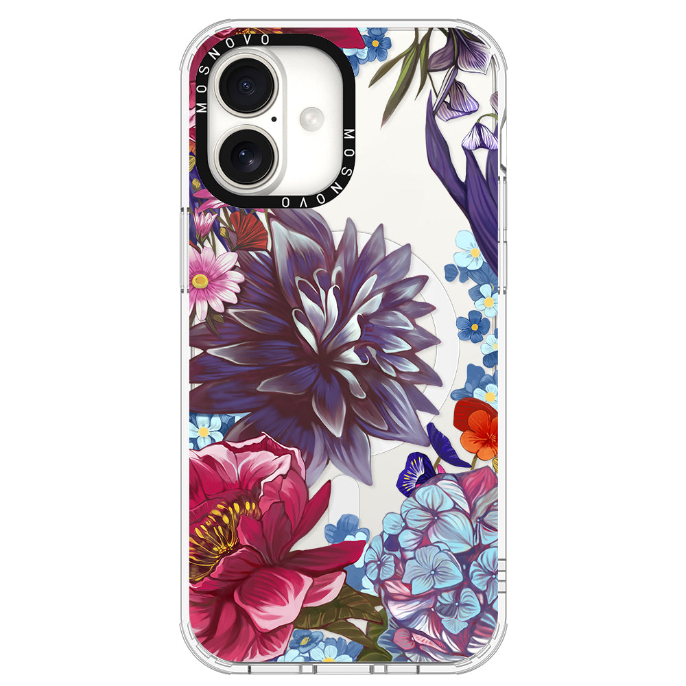 Blue Lilacs Phone Case - iPhone 16 Plus Case - MOSNOVO