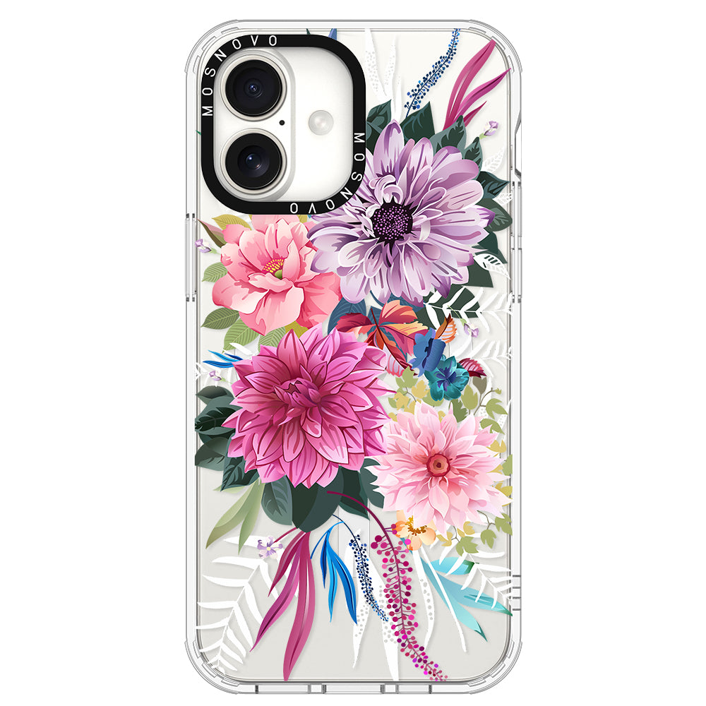 Dahlia Bloom Phone Case - iPhone 16 Plus Case - MOSNOVO