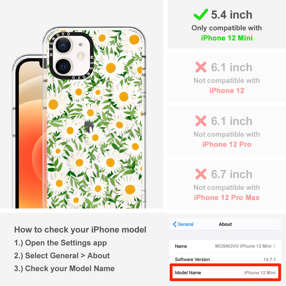 Daisies Phone Case - iPhone 12 Mini Case