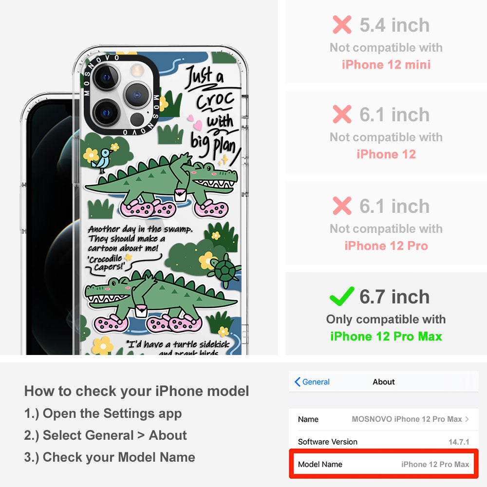 Croc with Big Plan Phone Case - iPhone 12 Pro Max Case