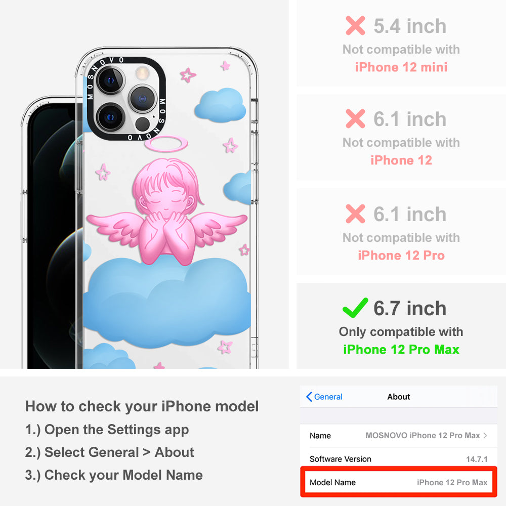 Pink Serenity Angel Phone Case - iPhone 12 Pro Max Case