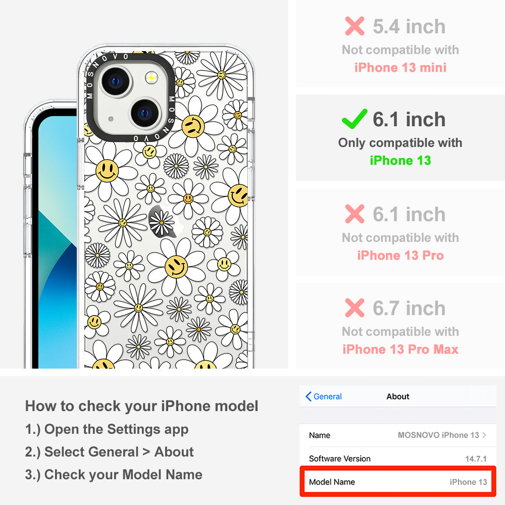 Happy Daisy Blooms Phone Case - iPhone 13 Case