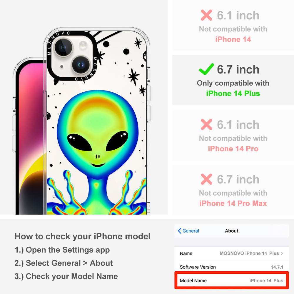 Alien Piece Phone Case - iPhone 14 Plus Case