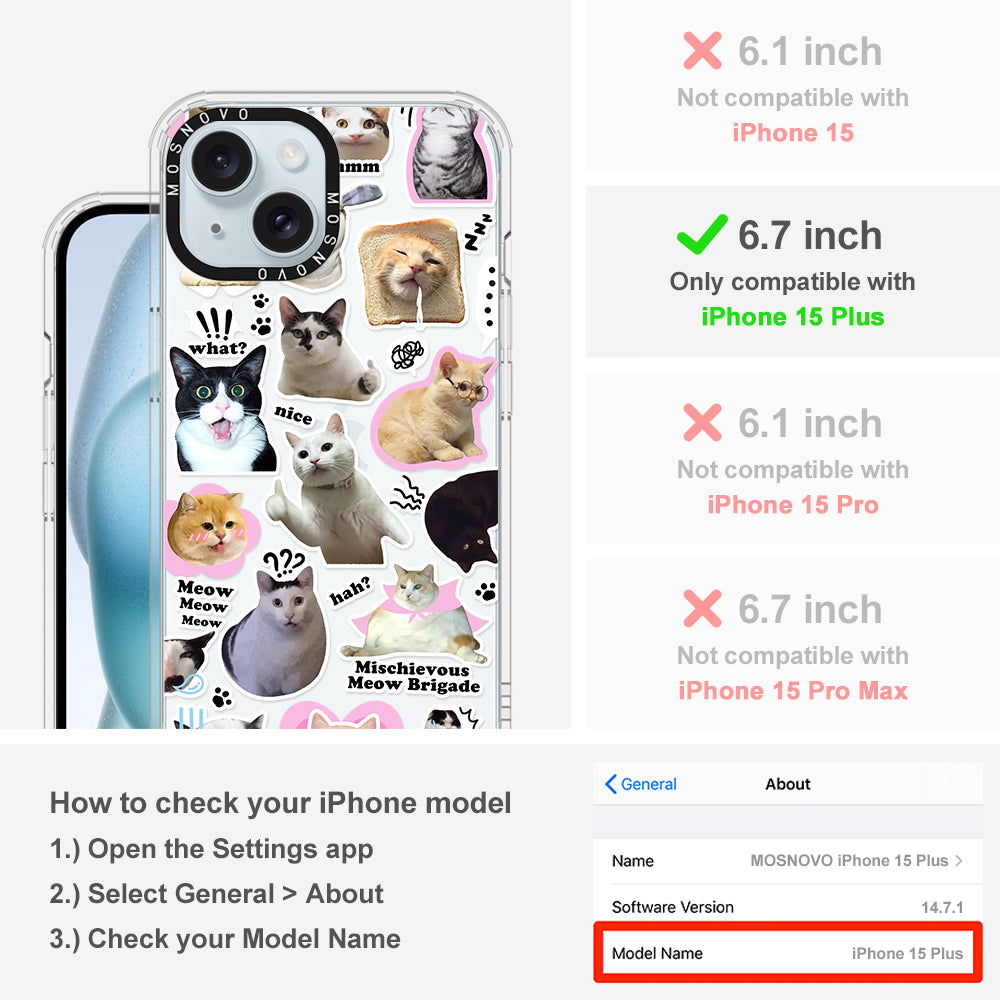 The Cat Brigade Phone Case - iPhone 15 Plus Case