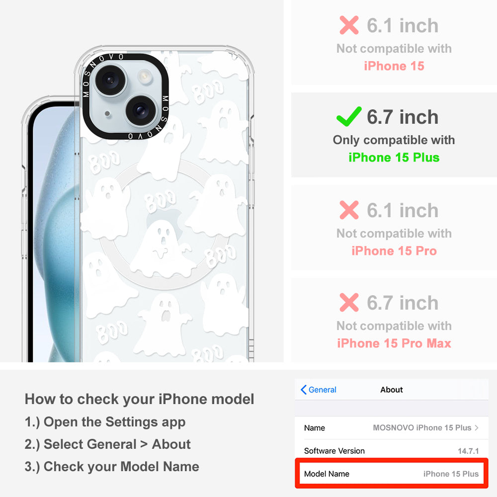 Boo Boo Phone Case - iPhone 15 Plus Case Clear With MagSafe