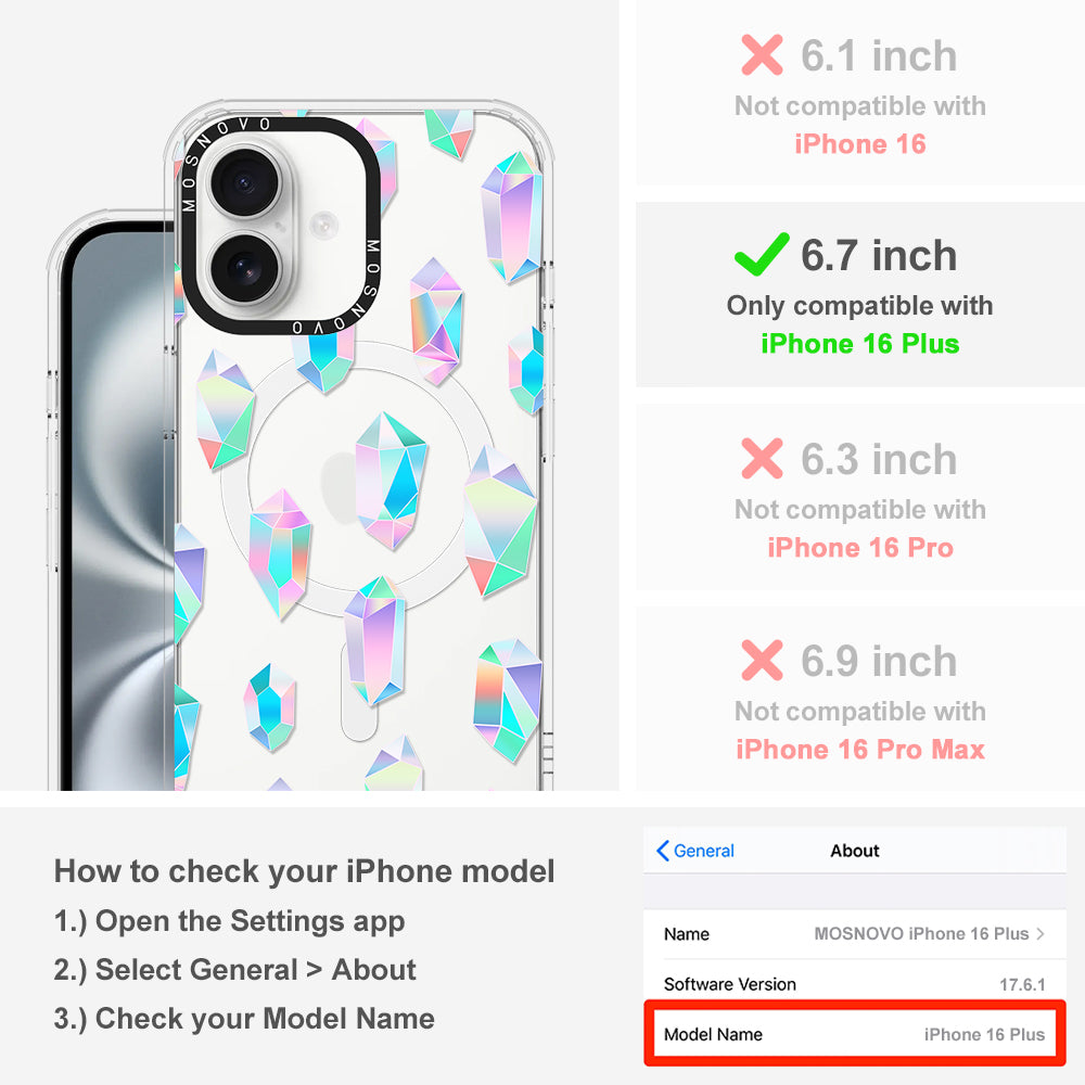 Gradient Diamond Phone Case - iPhone 16 Plus Case - MOSNOVO