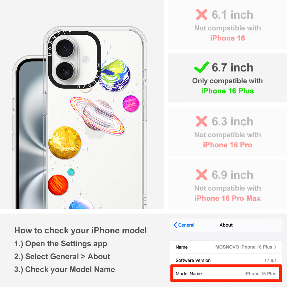 The Planet Phone Case - iPhone 16 Plus Case - MOSNOVO