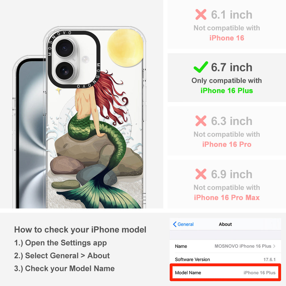 Fairy Mermaid Phone Case - iPhone 16 Plus Case - MOSNOVO