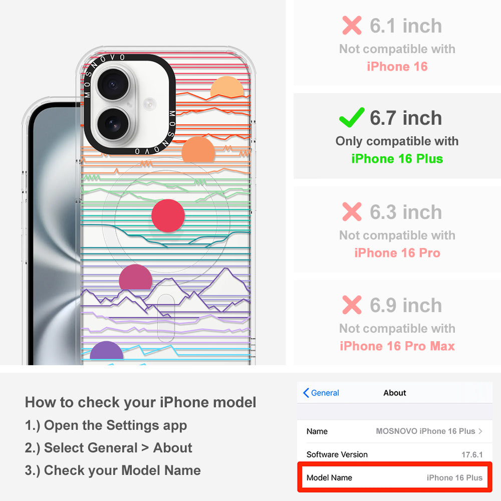Sunset Phone Case - iPhone 16 Plus Case - MOSNOVO