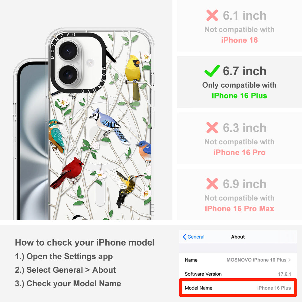 Wild Bird Phone Case - iPhone 16 Plus Case - MOSNOVO