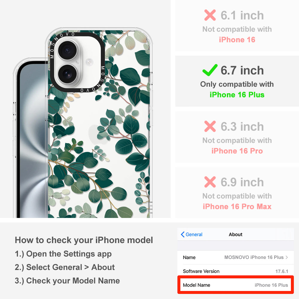 Eucalyptus Phone Case - iPhone 16 Plus Case - MOSNOVO