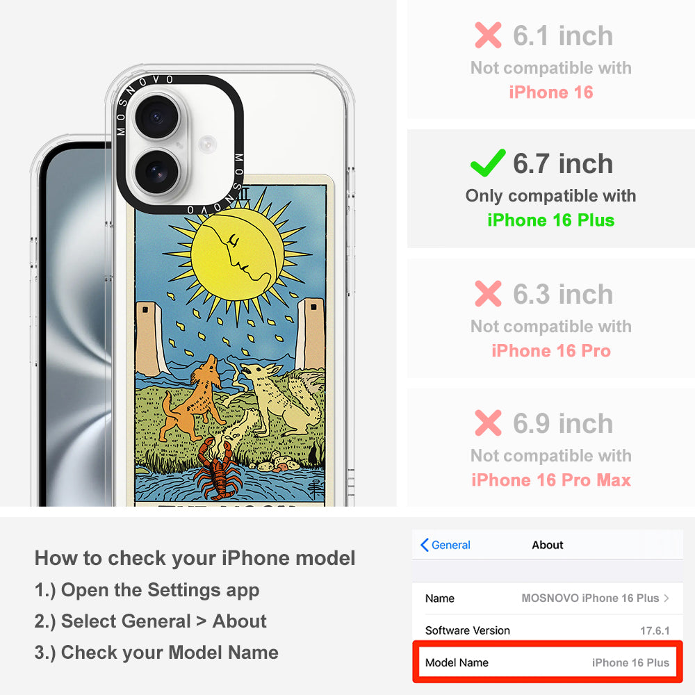 The Moon Phone Case - iPhone 16 Plus Case - MOSNOVO