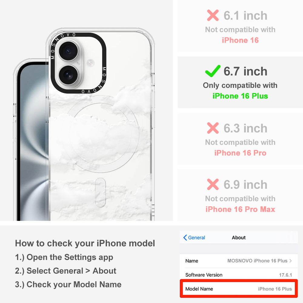Cloud Phone Case - iPhone 16 Plus Case - MOSNOVO