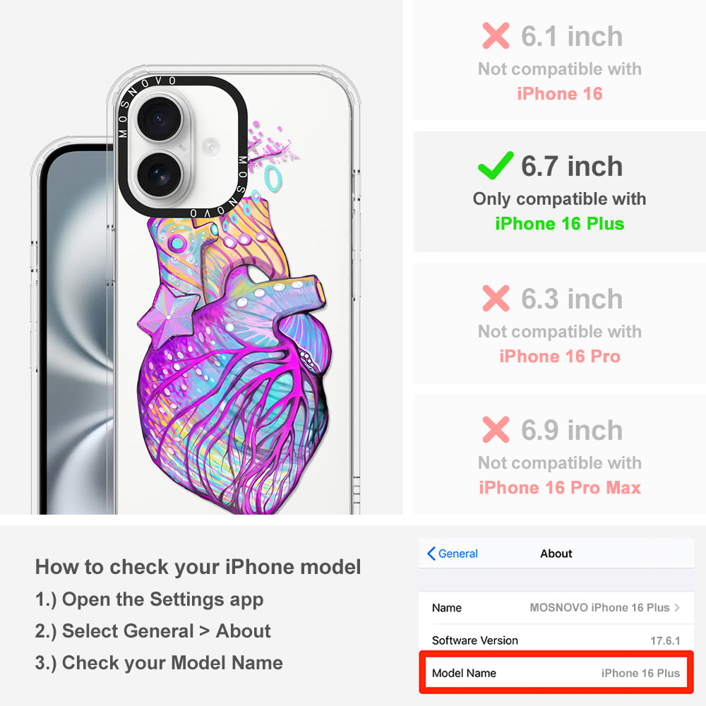 The Heart of Art Phone Case - iPhone 16 Plus Case - MOSNOVO