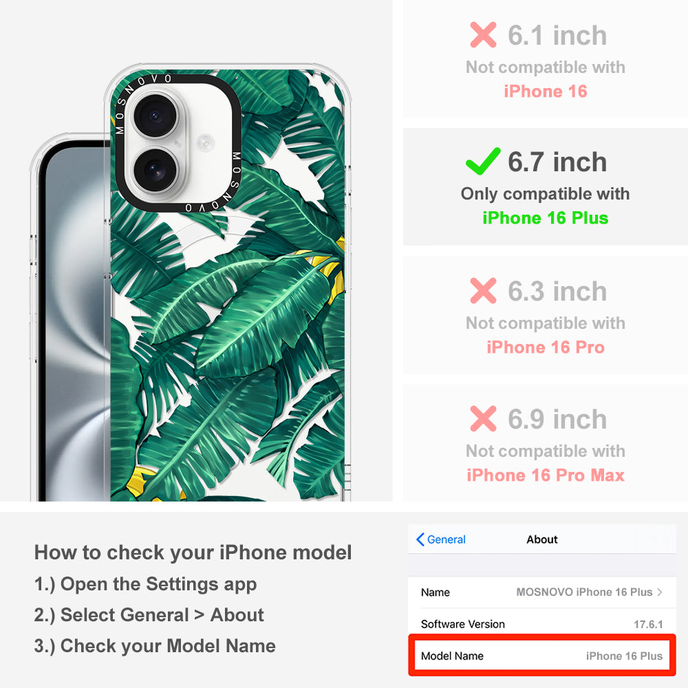 Banana Tree Phone Case - iPhone 16 Plus Case - MOSNOVO