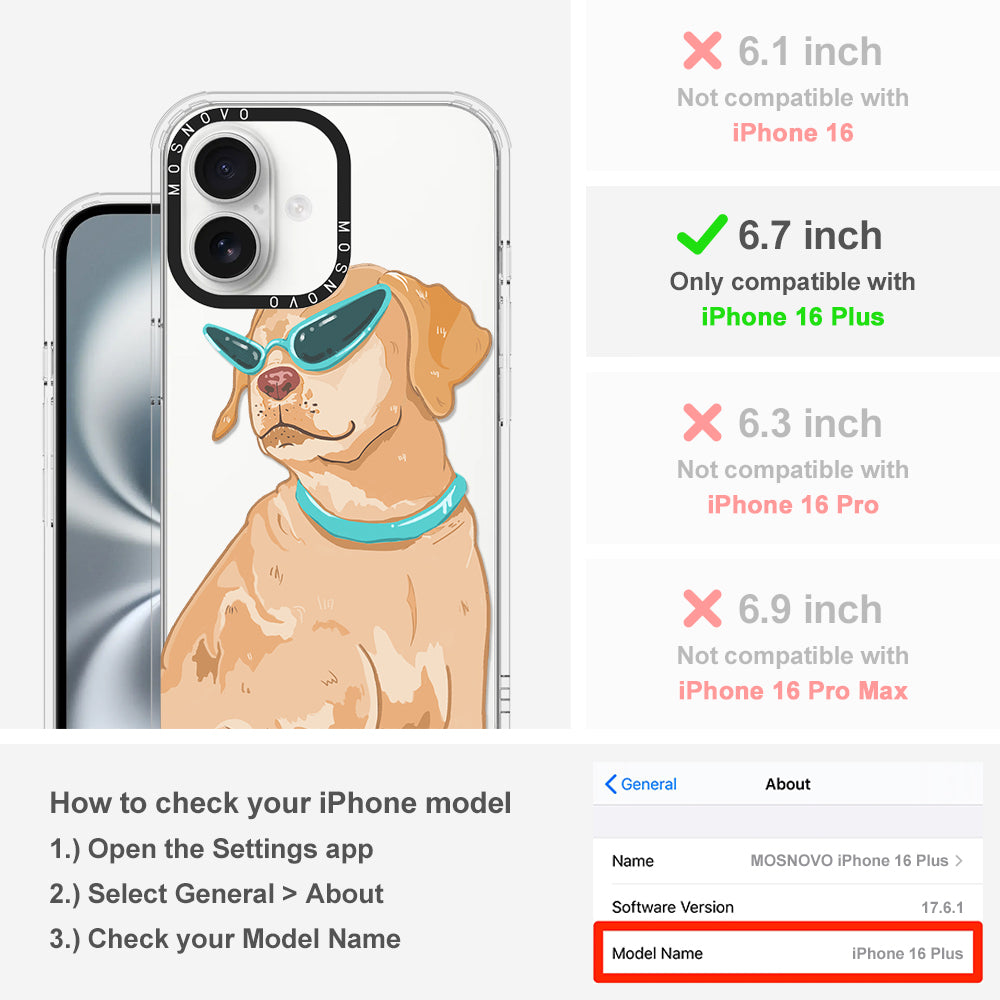 Labrador Phone Case - iPhone 16 Plus Case - MOSNOVO