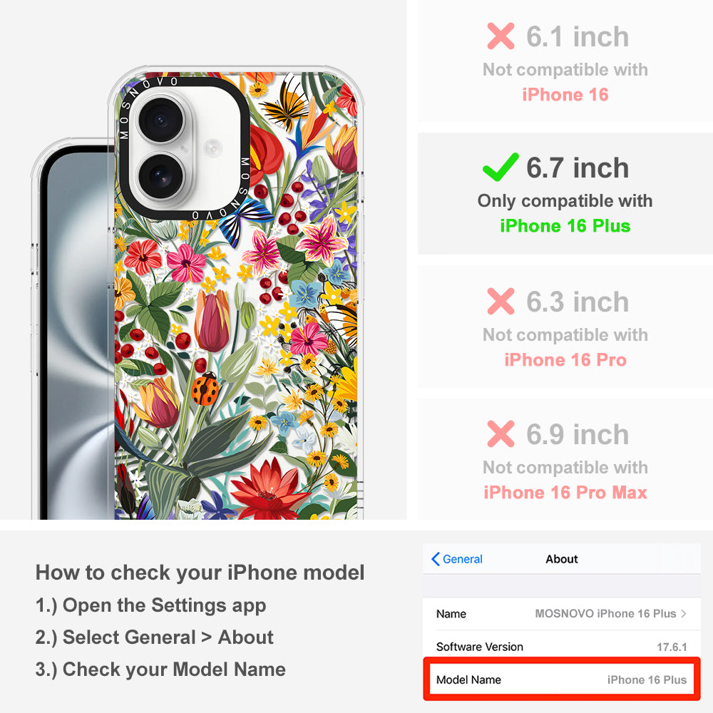 In The Garden Phone Case - iPhone 16 Plus Case - MOSNOVO