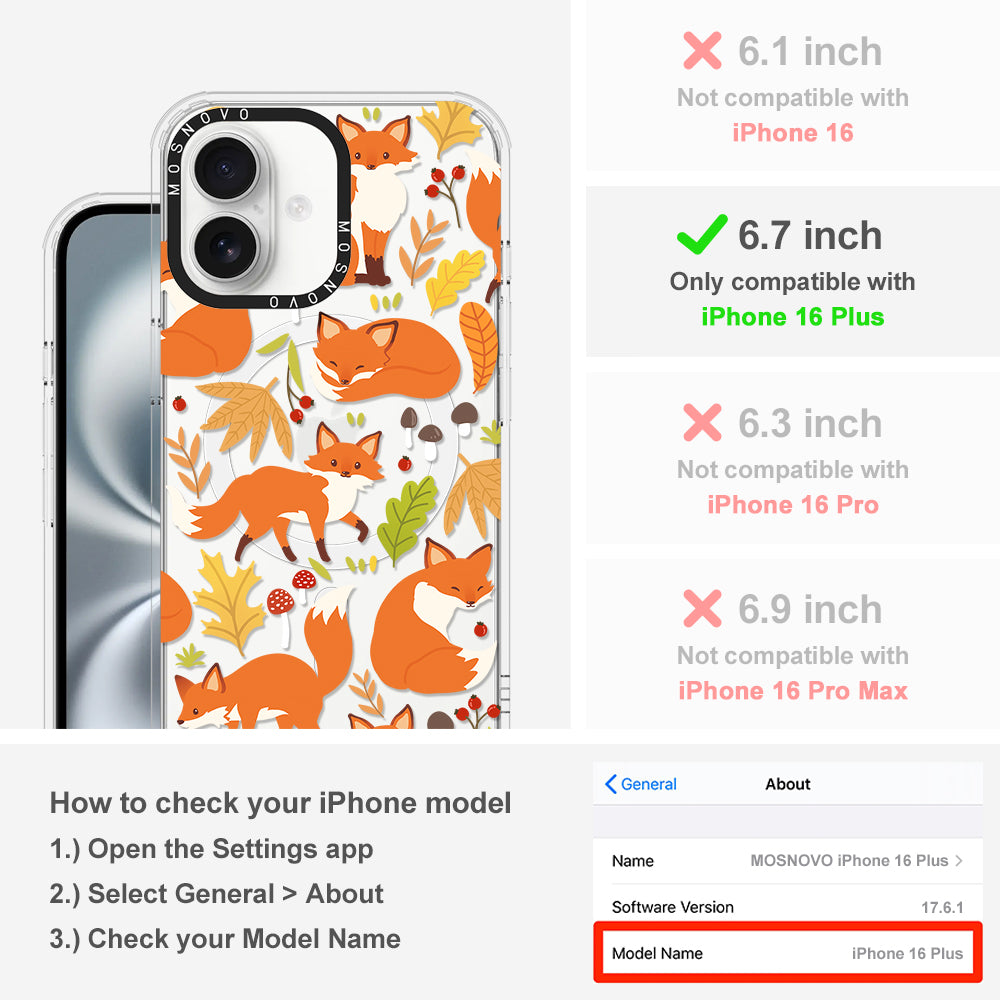 Autumn Fox Phone Case - iPhone 16 Plus Case - MOSNOVO